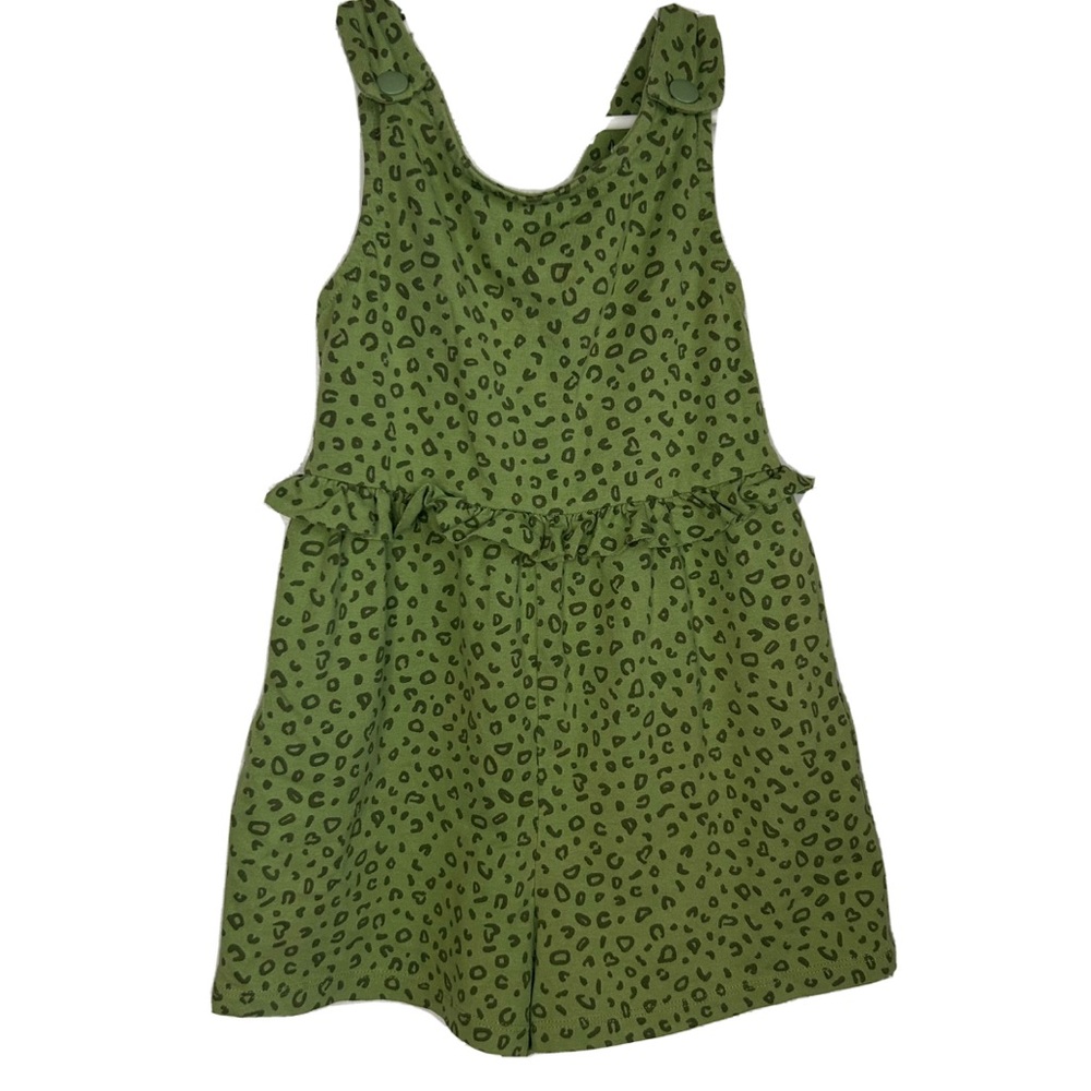 Mayoral 4T green animal print romper